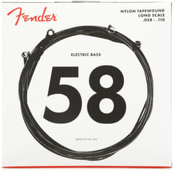 Fender 9120 Bass Strings  Nylon Tapewound  Long Scale  9120M .058-.110