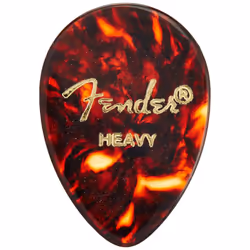 Fender Classic Celluloid Guitar Picks 358 Shape  Tortoise Shell  Heavy  72-Pack