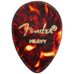 Fender Classic Celluloid Guitar Picks 358 Shape  Tortoise Shell  Heavy  72-Pack