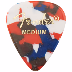 Fender Classic Celluloid Guitar Picks 351 Shape  Confetti  Medium  144-Pack