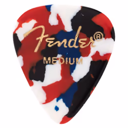 Fender Classic Celluloid Guitar Picks 351 Shape Guitar Accessories Confetti Medium 12-Pack