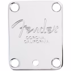 Fender Standard Guitar Neck Plate Chrome