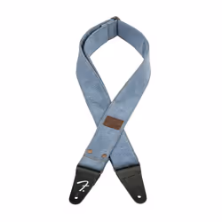 Fender x Wrangler Riveted Denim Strap Guitar Accessories Light Indigo Medium
