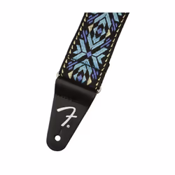 Fender Pasadena Woven Strap  2in  Blue Snowflake
