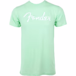 Fender Spaghetti Logo T-Shirt  Surf Green  XXL