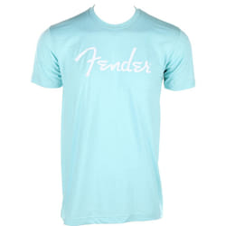 Fender Spaghetti Logo T-Shirt  Daphne Blue  M