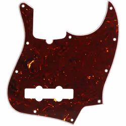 Fender 10-hole Contemporary Jazz Bass Pickguard - Tortoise Shell