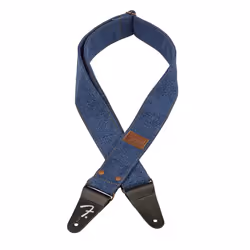 Fender x Wrangler Riveted Denim Guitar Strap Indigo