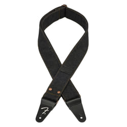 Fender x Wrangler Riveted Denim Guitar Strap  Guitar Accessories  Black