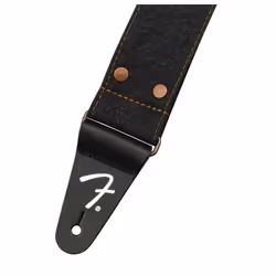 Fender x Wrangler Riveted Denim Guitar Strap  Guitar Accessories  Black
