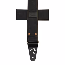 Fender x Wrangler Riveted Denim Guitar Strap  Guitar Accessories  Black