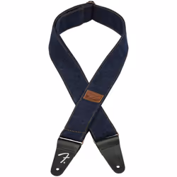 Fender x Wrangler Ripped Paisley Denim Strap Black