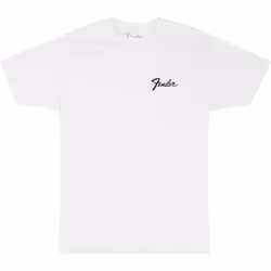 Fender Transition Logo T-Shirt 100% Cotton White Small