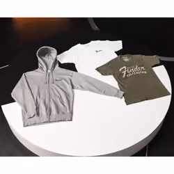 Fender Transition Logo T-Shirt  100% Cotton  White  Small