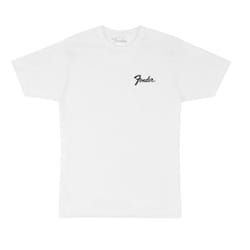 Fender Transition Logo T-Shirt  100% Cotton  White  Medium