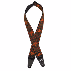 Fender Pasadena Woven Strap  2in  Orange Wallflower