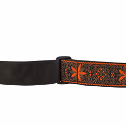 Fender Pasadena Woven Strap  2in  Orange Wallflower