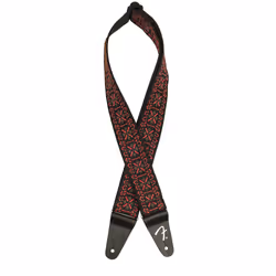 Fender Pasadena Woven Strap  2in  Lattice Red