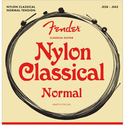 Fender Nylon Acoustic Strings  130 clearSilver  Ball End 028-043
