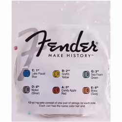 Fender 80/20 Bronze Acousitc Guitar Strings Ball End 70XL .010-.048