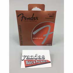 Fender Dura-Tone Coated 80/20 Bronze Acoustic Guitar Strings  880CL .011-.052