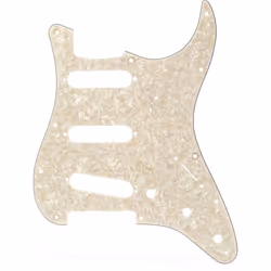 Fender Modern Pickguard  Stratocaster  11-Hole - Aged White Moto