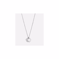 Tiffany & Co. 925 Sterling Silver Return To Blue Mini Double Hearts