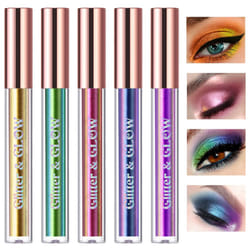 HOSAILY Chameleon Eyeshadow Liquid Glitter Eyeshadow  5 Colors Shimmer Metallic Intense Color Shifting Multi-chrome Liquid Eyeshadow Long Lasting Quic