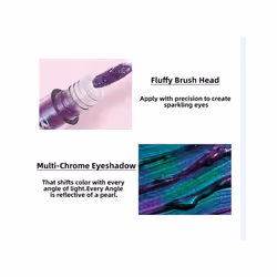 HOSAILY Chameleon Eyeshadow Liquid Glitter Eyeshadow  5 Colors Shimmer Metallic Intense Color Shifting Multi-chrome Liquid Eyeshadow Long Lasting Quic