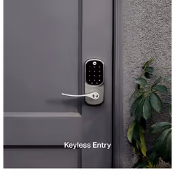 Yale | LiftMaster Smart Lock with Keypad Lever - Works with myQ App & Key by Amazon in-Garage Delivery when paired with Smart Garage Hub (sold separat