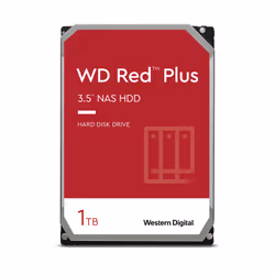 Western Digital Red Plus , 1 TB, 5400 RPM, 64 MB, 3.5", Serial ATA III