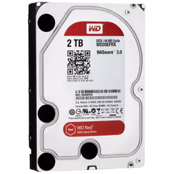 Western Digital Red internal hard drive 2 TB 5400 RPM 64 MB 3.5" Serial ATA III