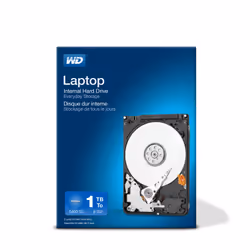 Western Digital Laptop Everyday internal hard drive 1 TB 5400 RPM 8 MB 2.5" Serial ATA II