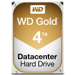 Western Digital Gold internal hard drive 4 TB 7200 RPM 128 MB 3.5" Serial ATA III
