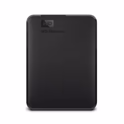 Western Digital Elements WD Portable - 1TB, 1 TB, 2.0/3.2 Gen 1 (3.1 Gen 1), Black