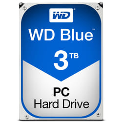 Western Digital Blue internal hard drive 3 TB 5400 RPM 64 MB 3.5" Serial ATA III