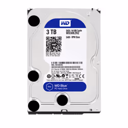 Western Digital Blue internal hard drive 3 TB 5400 RPM 64 MB 3.5" Serial ATA III