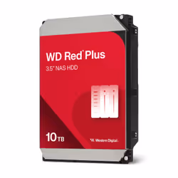 Western Digital Red Plus WD100EFGX, 10 TB, 7200 RPM, 256 MB, 3.5", Serial ATA III
