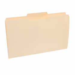 Staples Manila File Folders  Legal  3 Tab  Assorted Position  100/Box