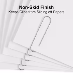Staples 472514 Jumbo Paper Clips Nonskid 10/Pack with 100/Box (A7026606/72577)