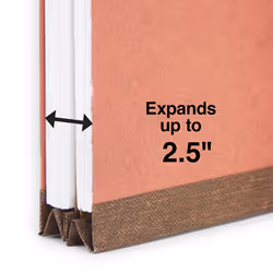 Staples 100% Recycled Classification Folders  Letter  2 Partitions  Red  20/box