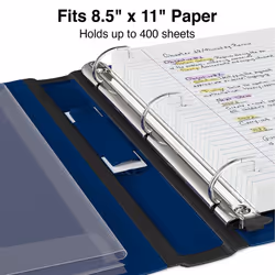 Staples Better 1.5-Inch 3-Ring View Binder  Blue 13400