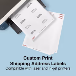 Staples 489565 Laser/Inkjet Shipping Labels 2-Inch x 4-Inch White 10 Labels/Sheet
