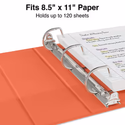Staples 82617 Standard 1/2-Inch 3-Ring View Binder Orange (26430-Cc)