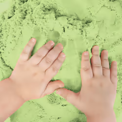 Sensory Sand 5 Pounds of Green Play Sand Bulk Refill Size