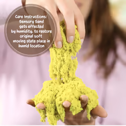 Sensory Sand Yellow Sand 5 Pounds Bulk Yellow Color Sand for Kids