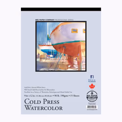 Bee Paper Rough Watercolor Roll 30-Inch by 5-Yards