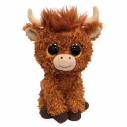 TY Angus Scottish Highland Cow Plush Soft Toy  - Beanie Boo - Regular