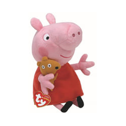 TY Peppa Pig Characters Plush Soft Toy - Beanie Babies - Peppa Pig Reg