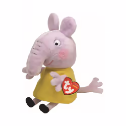 TY Peppa Pig Characters Plush Soft Toy - Beanie Babies - Emily Elephant